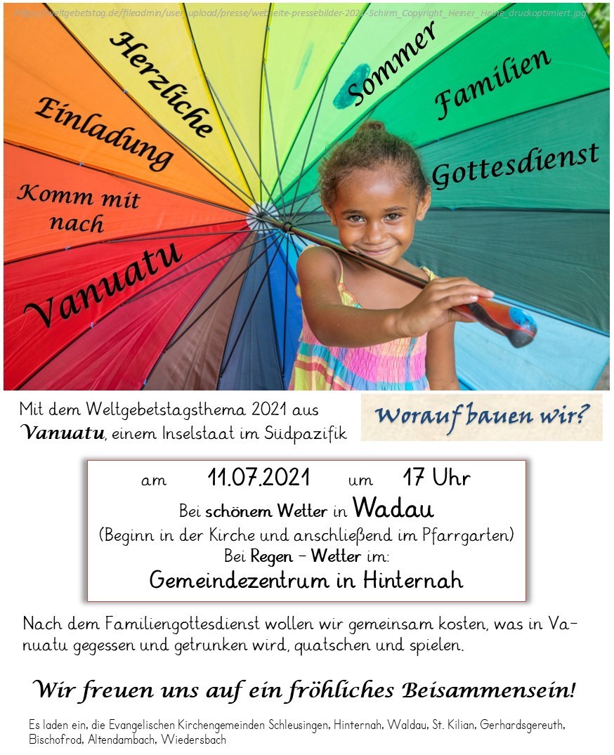 Einladung Familiengottesdienst Einladung Familiengottesdienst